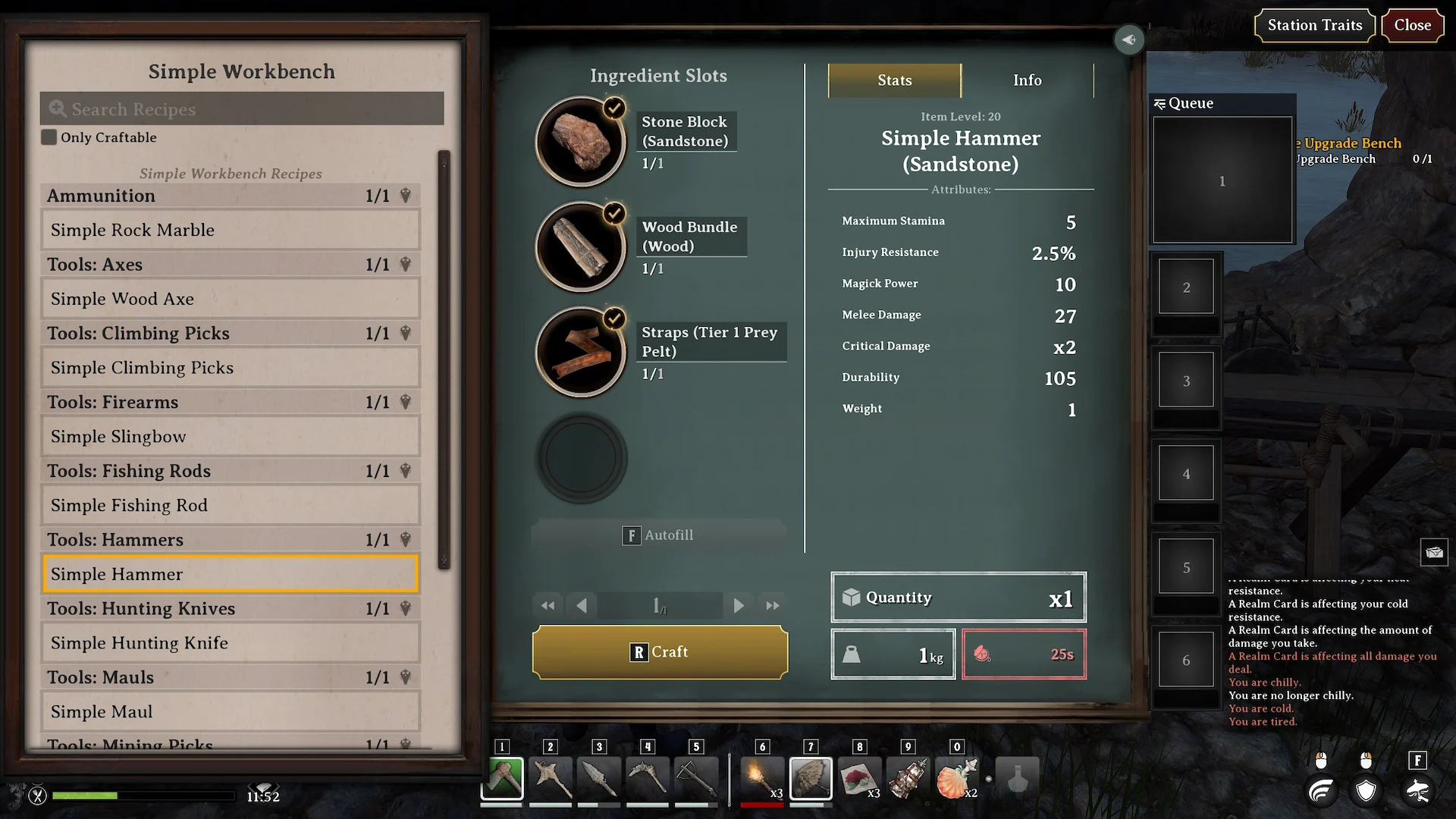 Crafting System game design